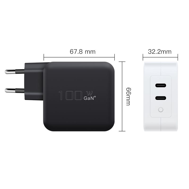 WEP-100-CC 100W EU,UK,US,AUS Standard GaN Adapter — product detail view