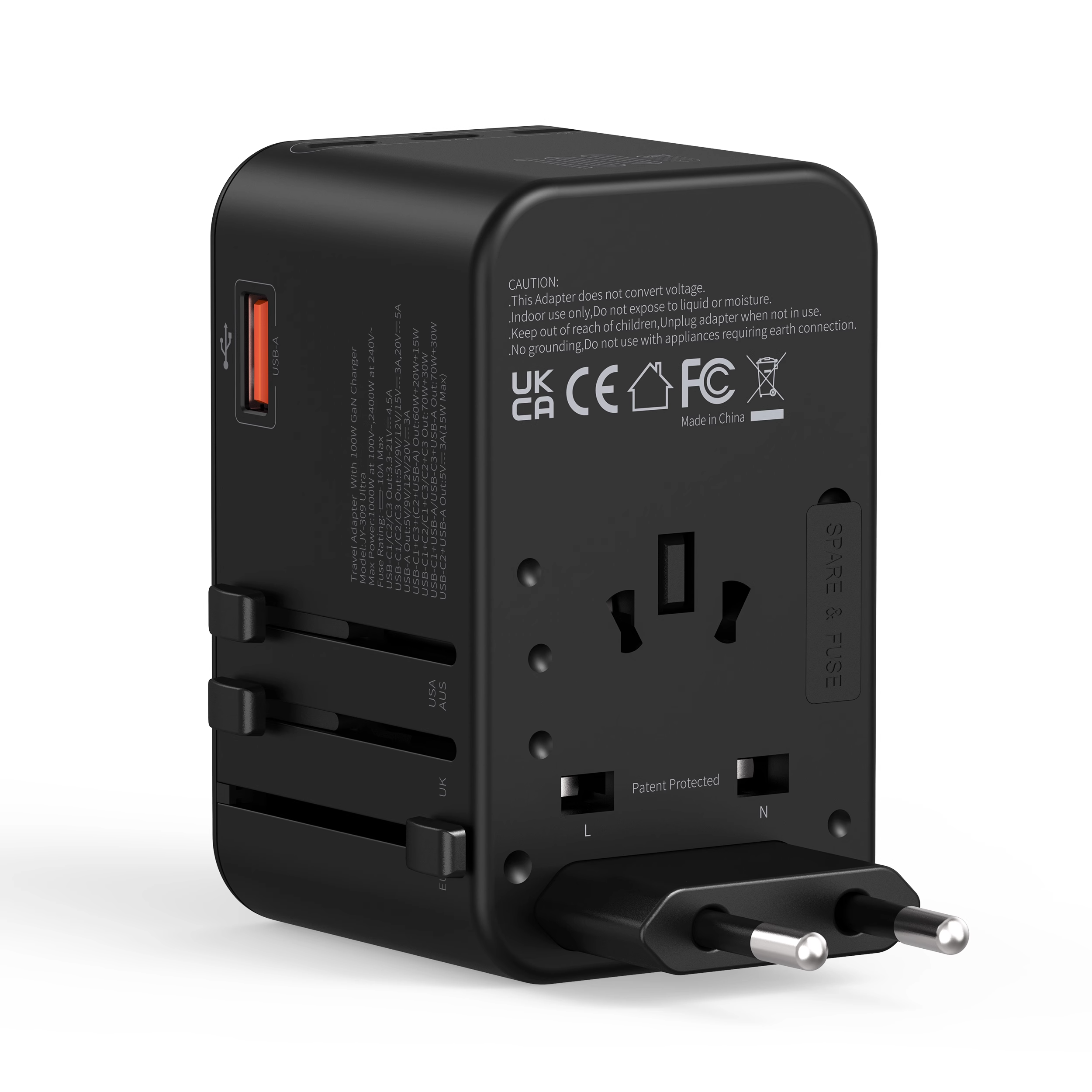 GaN 100W Travel Charger — product detail view