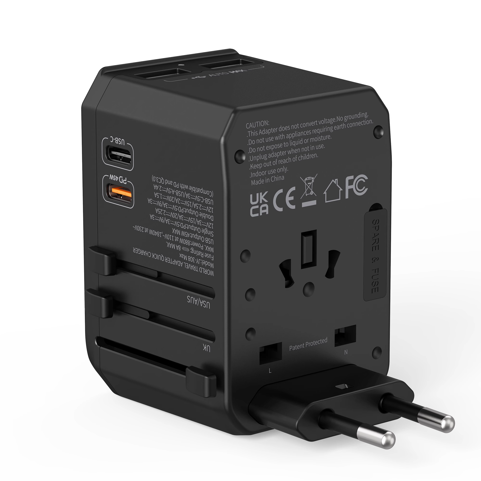 GaN 45W Travel Charger — product detail view