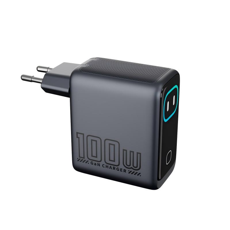 WEX100 Pro 100W Smart Screen GaN Charger — WECENT GaN and wireless charger manufacturer