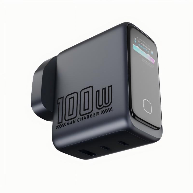 WEX100 Pro 100W Smart Screen GaN Charger — product detail view
