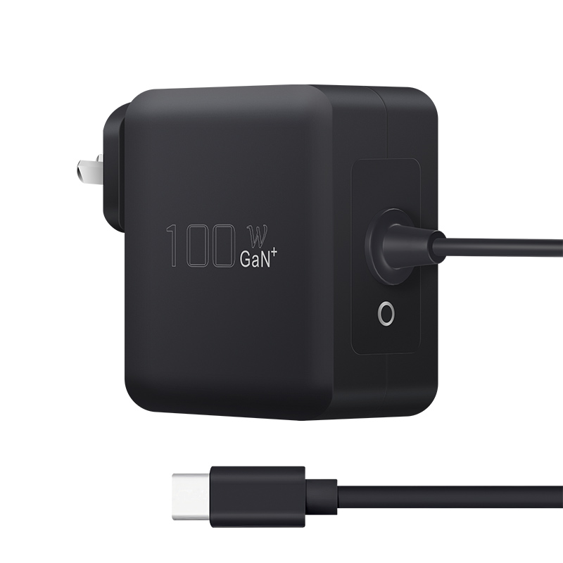 Custom Black&White 100/120/140 PD Charger with EU,UK,US,AUS Plug — product detail view