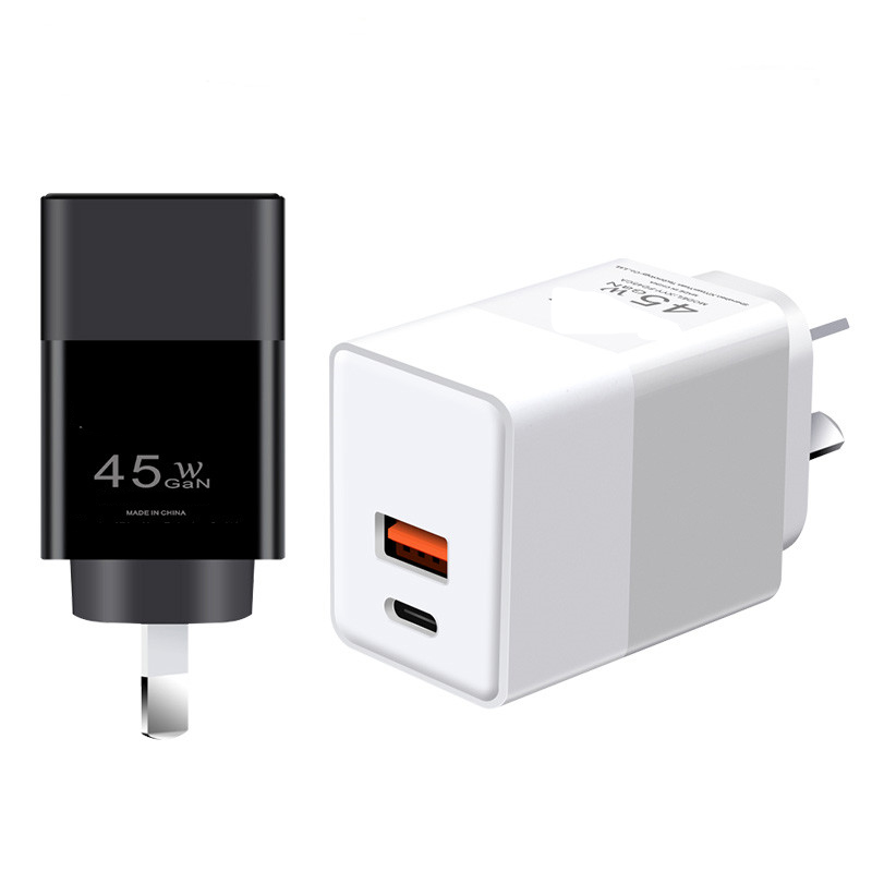 WEP-45-CA 45W GaN Charger With Customizable EU,UK,US,AUS Plug — product detail view
