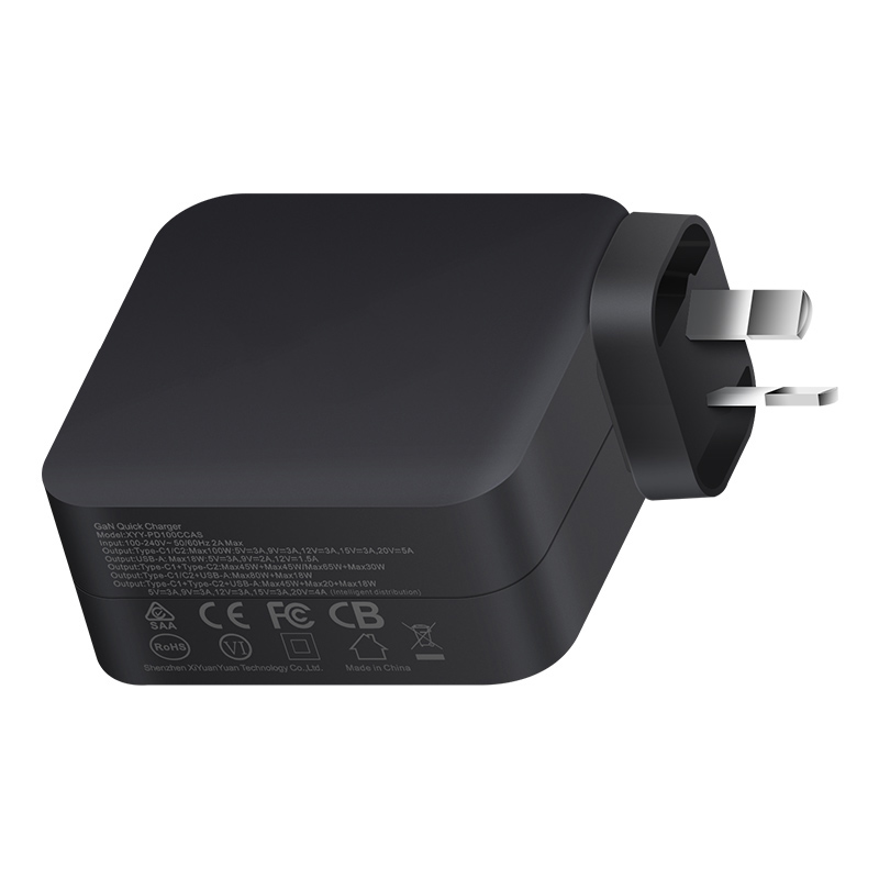WEP-100-CCA 100W GaN EU,UK,US,AUS Standard Adapter — product detail view