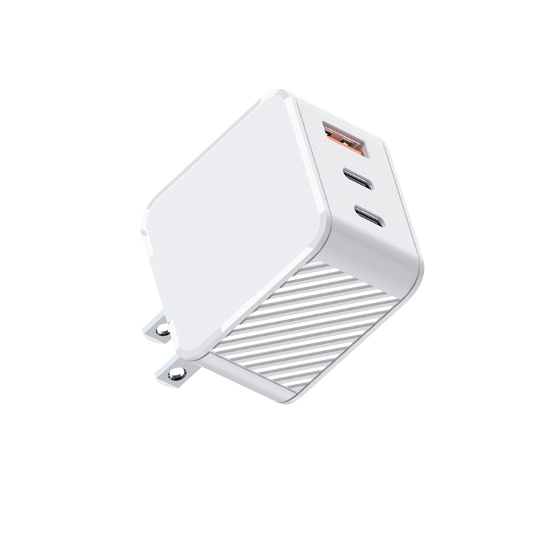 Custom 65W Black&White GaN Charger With EU,UK,US,AUS Plug — WECENT GaN and wireless charger manufacturer