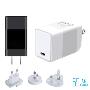 WEP-65-C 65W GaN Charger With EU,UK,US,AUS Plug — WECENT GaN and wireless charger manufacturer