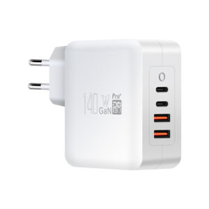 WEP-140-CCAA GaN 140W GaN Charger with EU,UK,US,AUS Plugs — WECENT GaN and wireless charger manufacturer