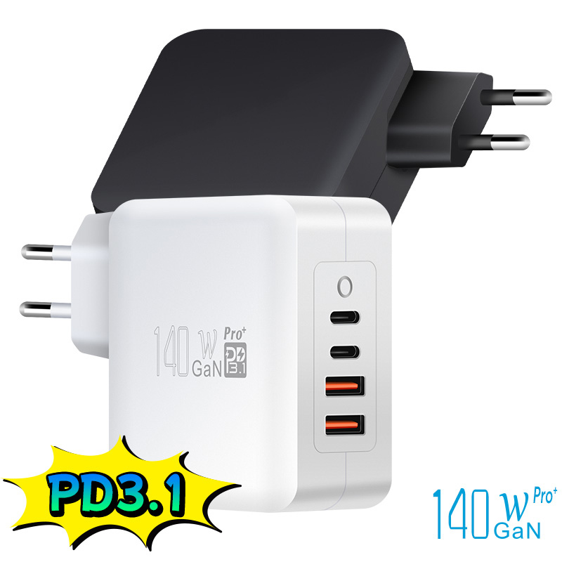 WEP-140-CCAA GaN 140W GaN Charger with EU,UK,US,AUS Plugs — product detail view