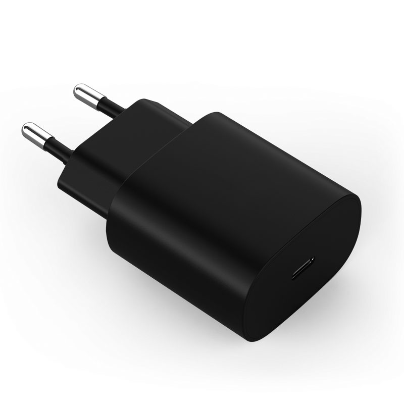 Black & White 25W GaN Charger for Samsung With EU,UK,US,AUS Plug — product detail view