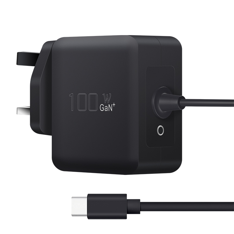 Custom Black&White 100/120/140 PD Charger with EU,UK,US,AUS Plug — WECENT GaN and wireless charger manufacturer
