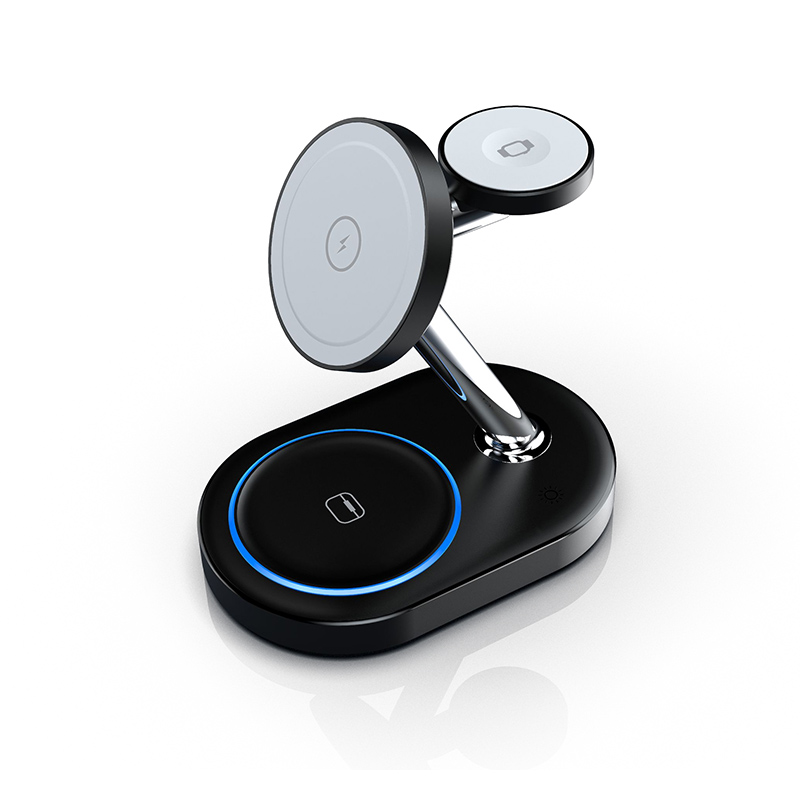 Y302 Qi2 3 in 1 Magnetic Multifunctional Wireless Charger — WECENT GaN and wireless charger manufacturer